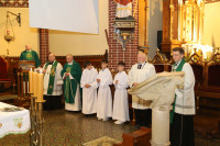 Msza św. na powitanie nowego proboszcza naszej parafii Ks. mgr Sławomira Pawlaka.
