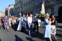13 lipca wspomnienie Najświętszej Maryi Panny z Fatimy, procesja ulicami naszej parafii.